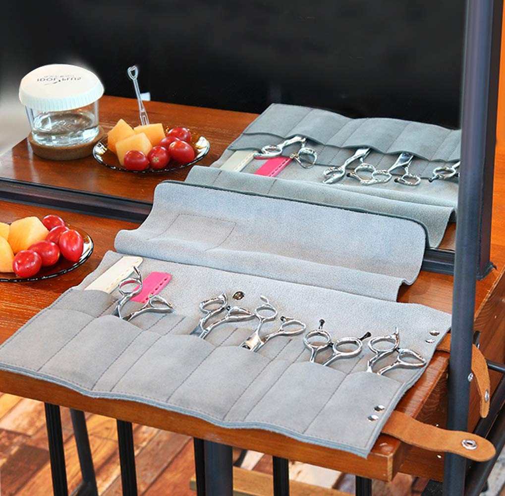 Custodia porta forbici per parrucchieri e saloni di bellezza, 12 tasche