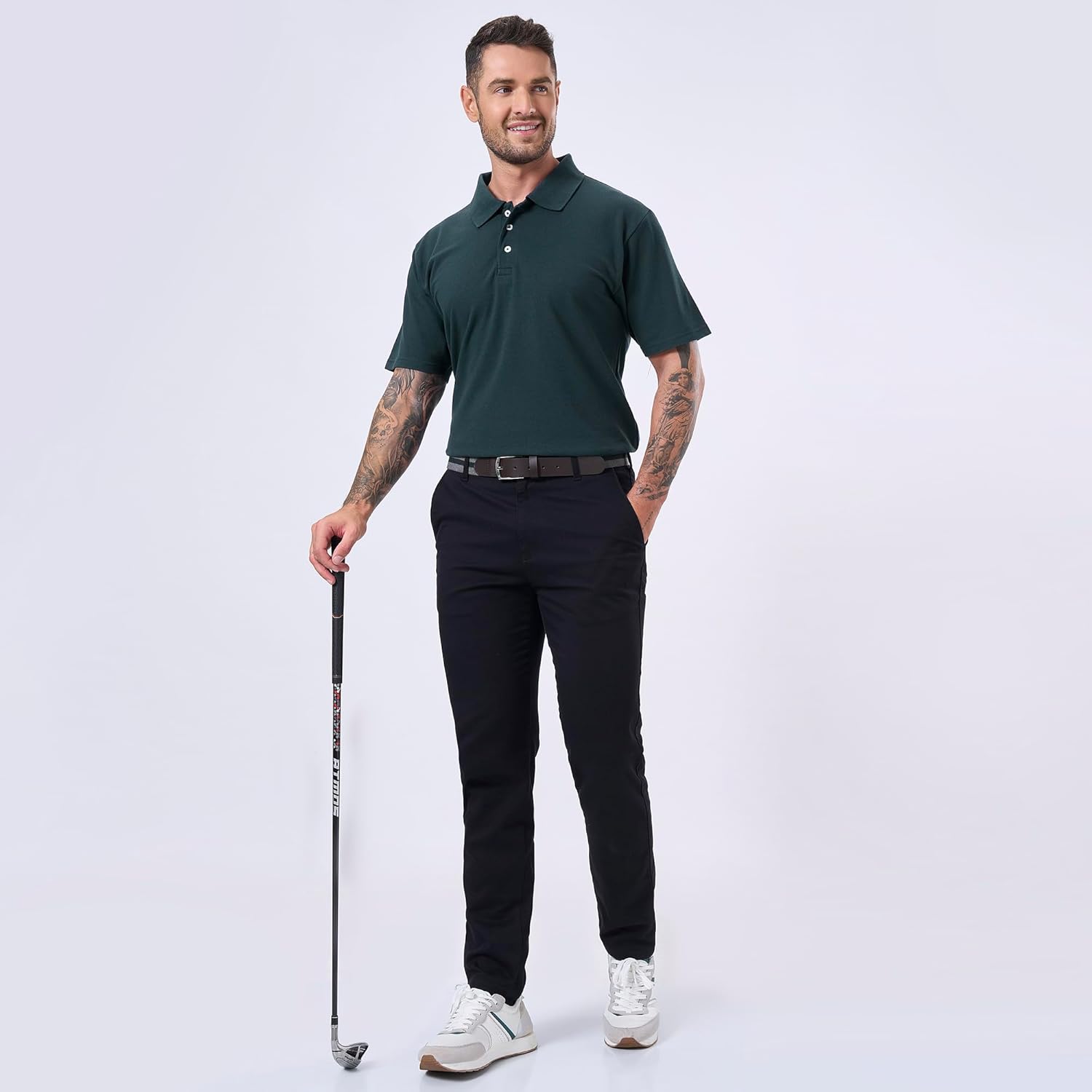 Cotton King Polo Shirts for Men - Mens Polo Shirts Short Sleeve Button Up - Regulat Fit, Pique Summer Tshirt - S to 3XL - Image 2