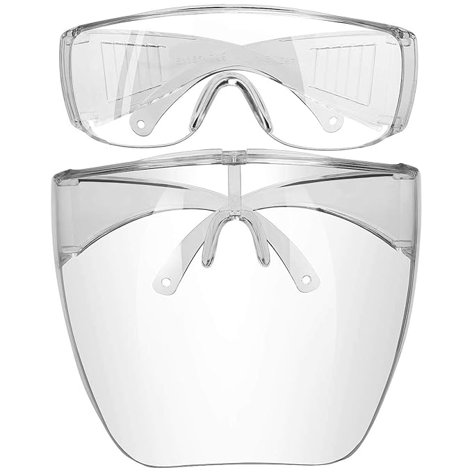 SUMAX Safety Face Shields Glasses Anti Fog Industrial Goggles Reusable