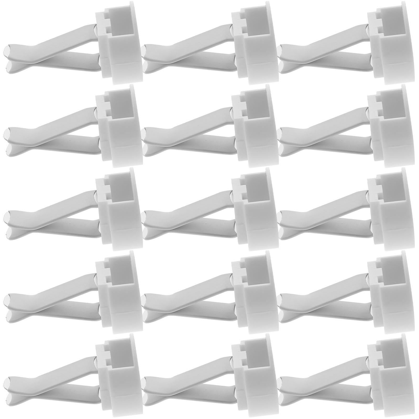Clip per Bocchetta di Aerazione Auto 100 Pezzi Metallo | Bianco, Inserti Plastica, per DIY e Decorazione Abitacolo, Kit per Bocchette di Ventilazione
