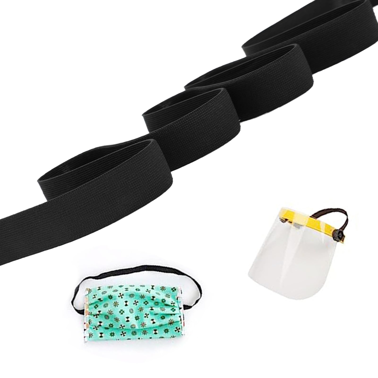 Zyiphor Elastique Couture 10mm Bande Elastique Couture Plat Elastiques Blanc Couture Elastiques à Coutures Pour La Coutures De Vêtements, Artisanat (73 Mètres