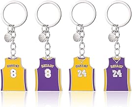 4 Pieces T-Shirt Keychains, Creative Keychains, Fashion Personalized Keychains, Basketball Fan Keychains, Basketball Elements Memorial Gifts, lemon tree, Modern