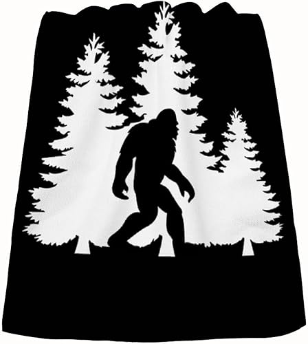 Bigfoot - Toalla de mano con diseño de árboles y bosques, toalla de baño suave y agradable a la piel para mujeres, hombres, niños, adultos,