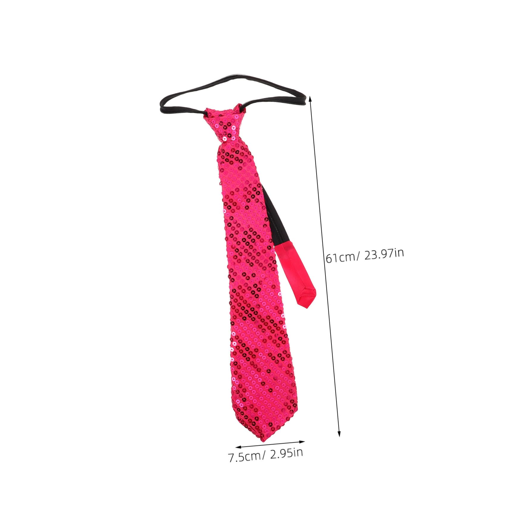 FOMIYES Sparkly Sequin Bow Tie Necktie for Dance Performance Comfortable and Fashionable Bedazzled Tie for Street Dance Parties and Holiday Events