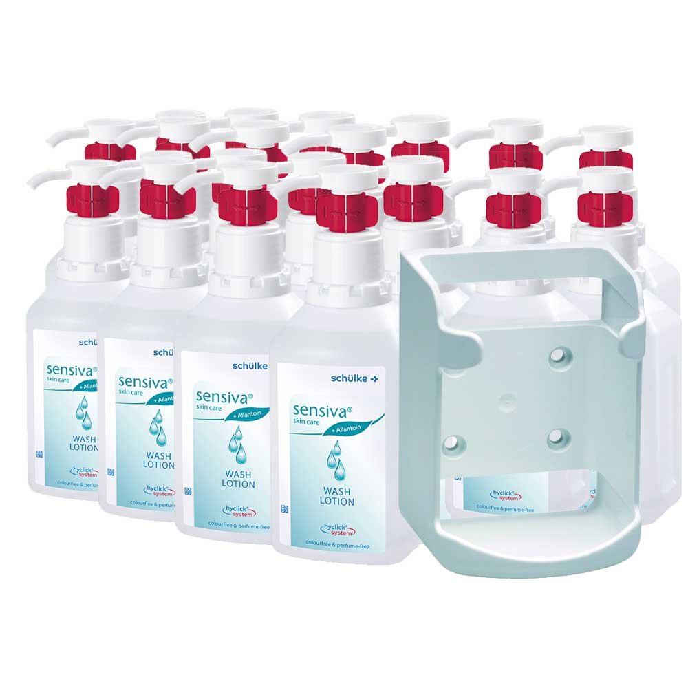 Sensiva® 500 ml Waschlotion SET + Wandspender - Perfekt für die entire Familie im Bad
