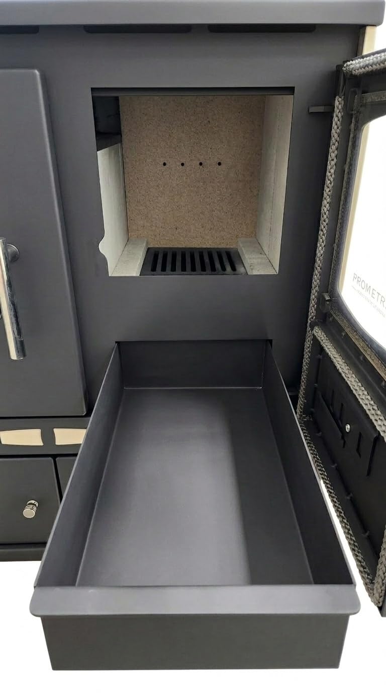 Küchenofen Holzherd P ECO INOX, linke Version - 7 kW