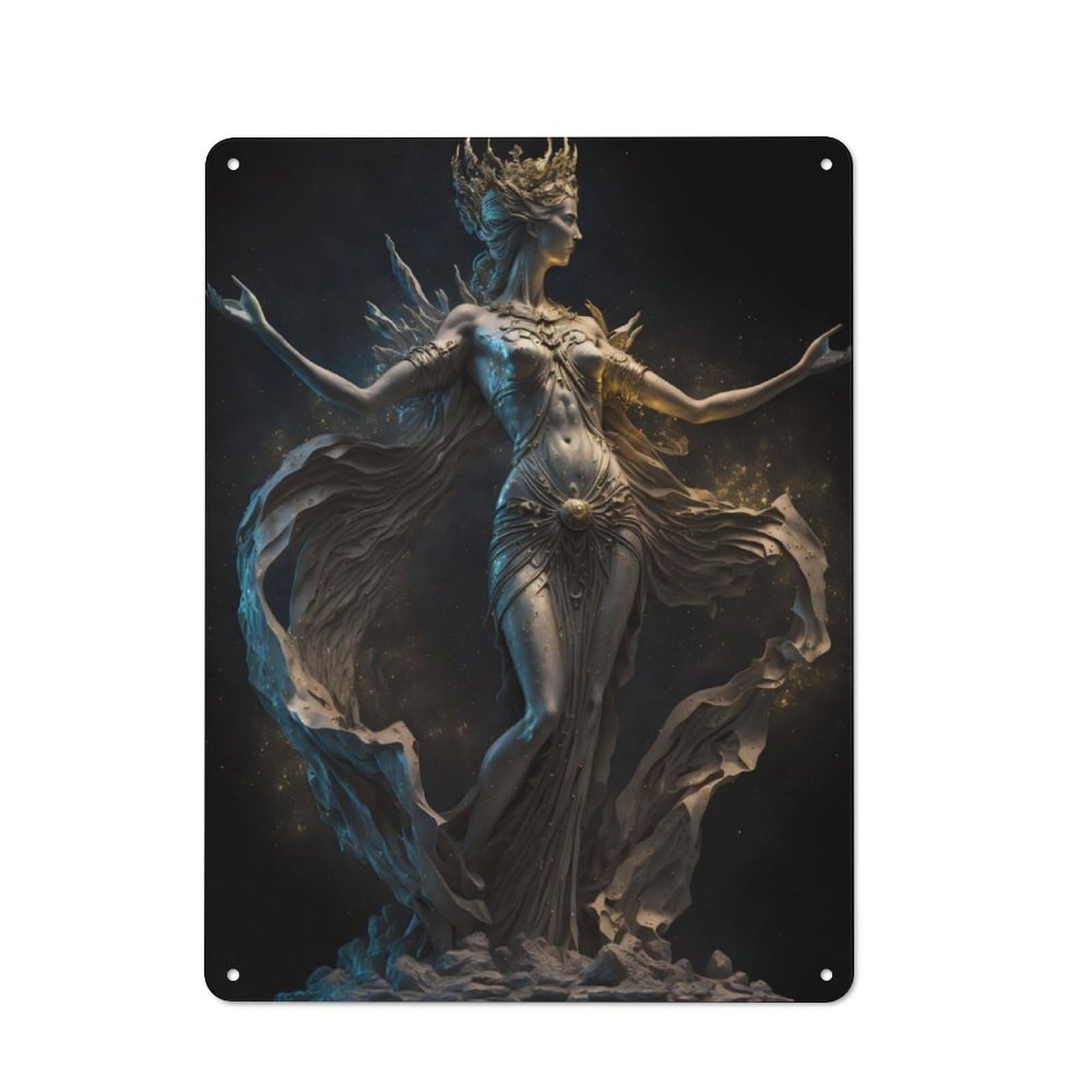 Junmoney Aphrodite Beauty Goddess Tin Sign 40X30cm With For Home Bar Wall, Retro Decor, Suited To Home Bar Decor Fans