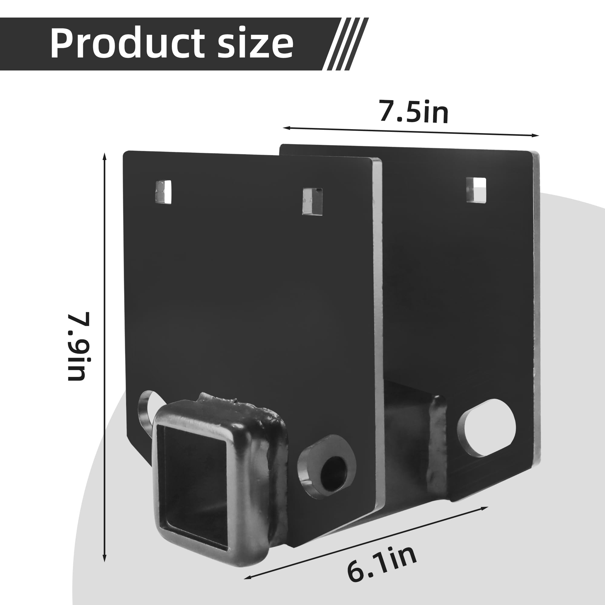 Trailer Hitch RV Bumper Hitch Receiver Adapter 2 Inch