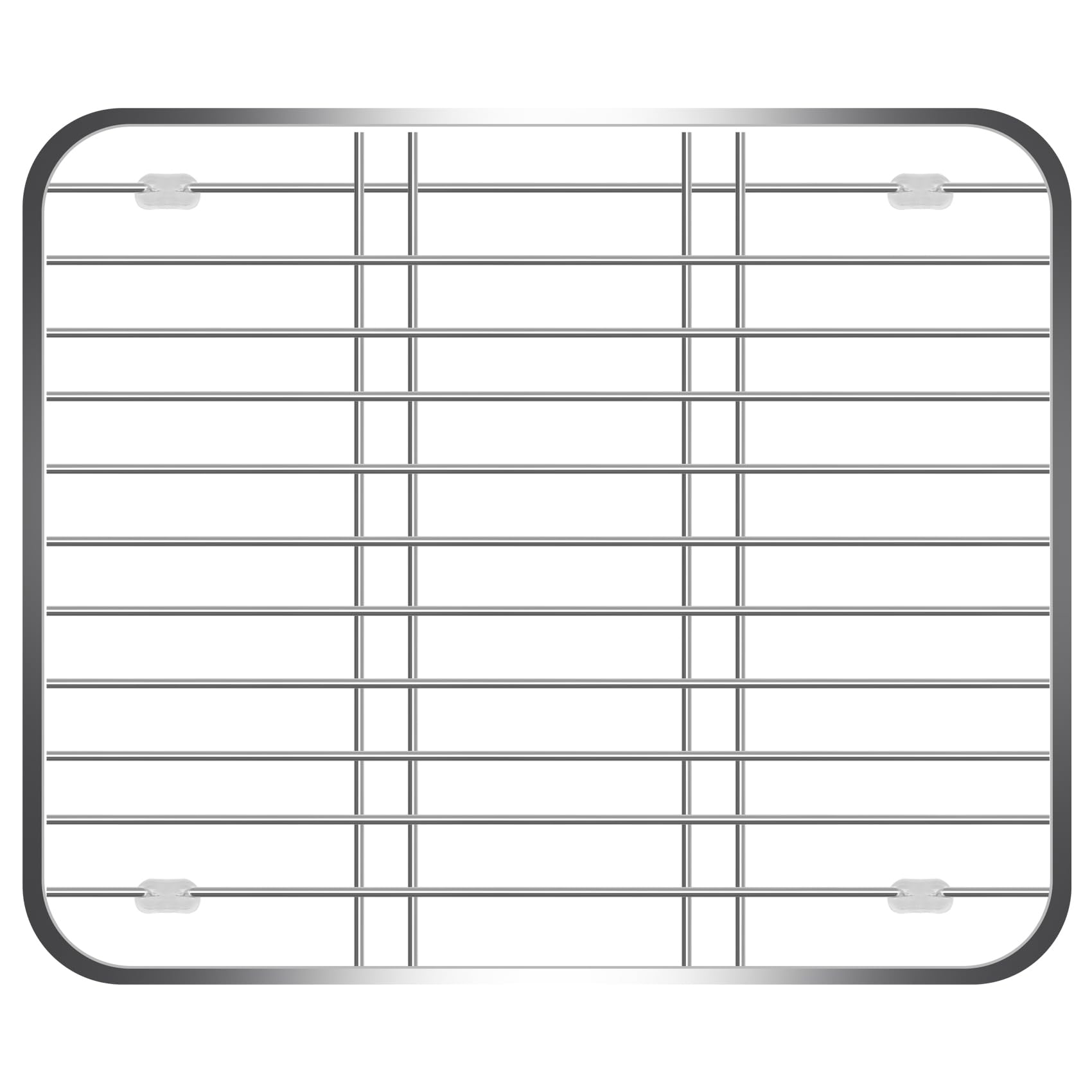 Agmoctz Stainless Steel Sink Drainer Rack Multifunctional Kitchen Fruit Vegetable Dish Drying Rack Kitchen Sink Protector Grid