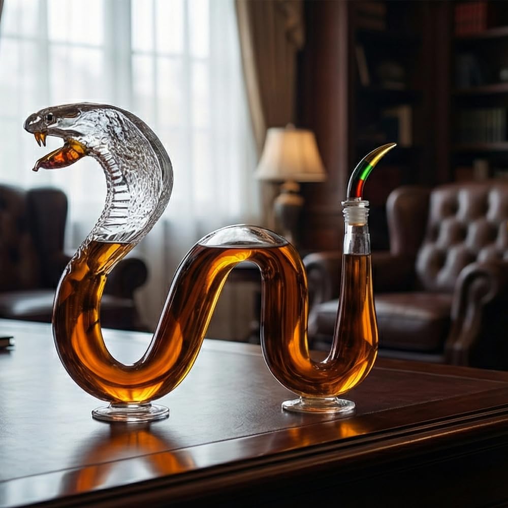 Decantador de Vino Whisky Botella Cristal Regalo Original Hombre Calaveras Aireador Vino Wine Carafe Decanter de Jarra