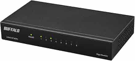 BUFFALO 8ポート ギガビット スイッチングハブ LSW-GT-8N3 ▽BUFFALO LSW4-GT-8NP/WH 8ポート ギガビットスイッチングハブ