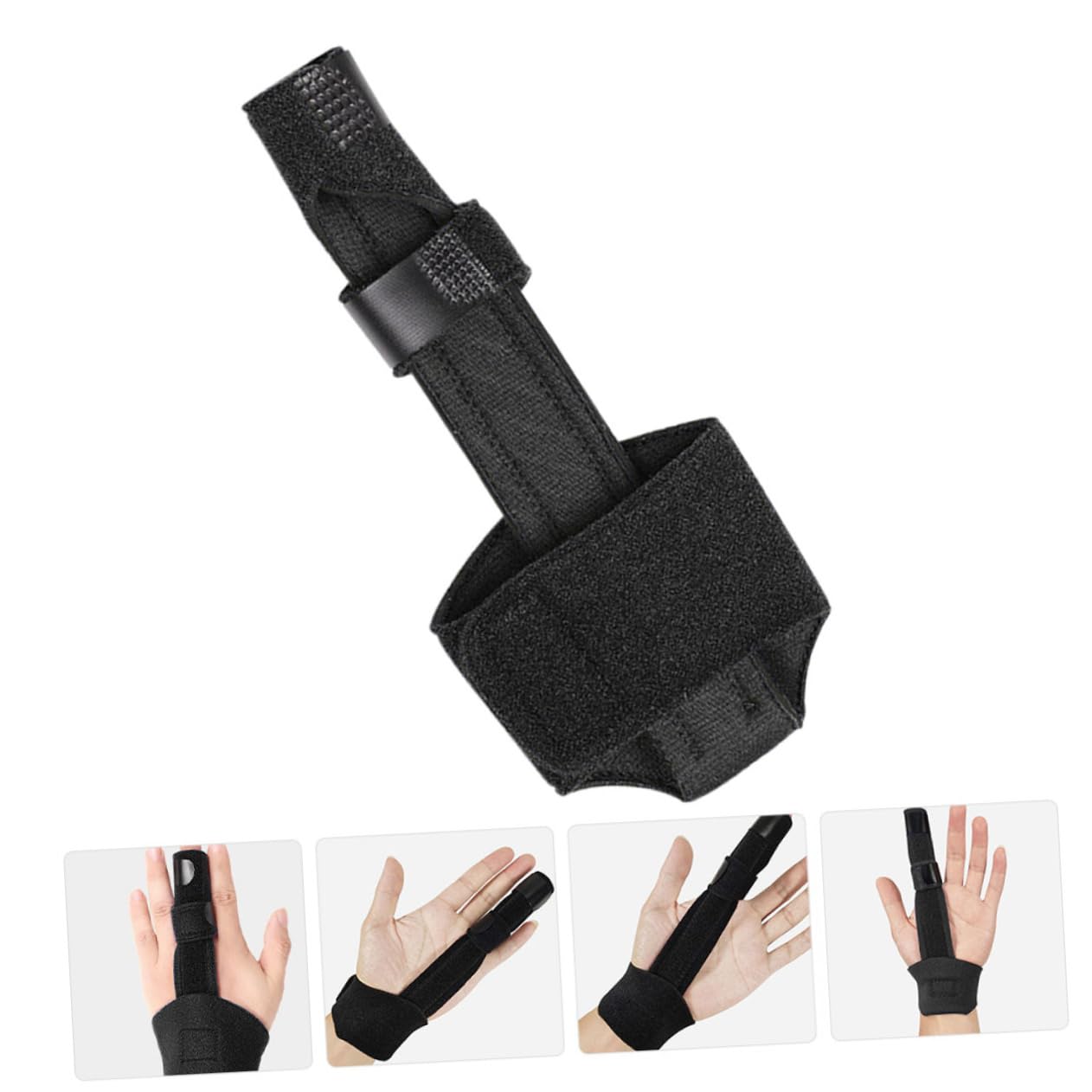 KOMBIUDA Strap Big Straightener Thumb Splint Thumb Brace Support Brace Cable Attachments for Gym Splint Hand Splint Support Band Black Nylon