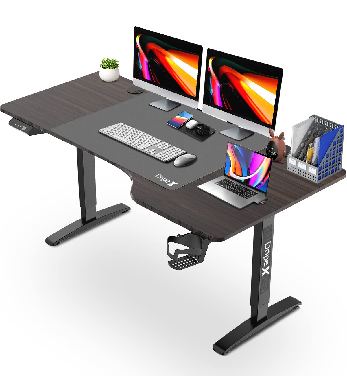 Standing Desk Electric Adjustable Table, PC Computer Stable Dripex
