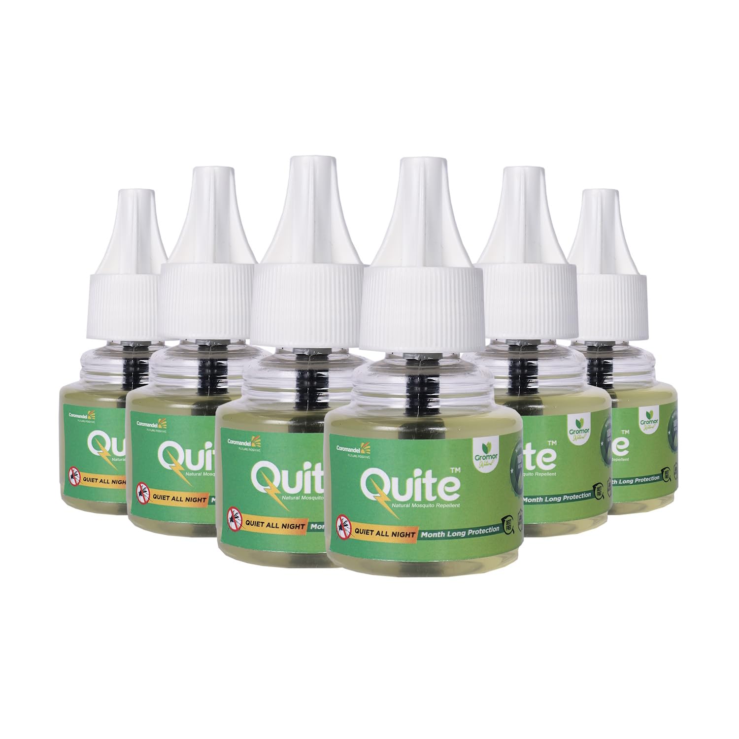 Quite - Natural Mosquito Repellent by Gromor Natural | 100% Natural - Neem Oil Based | 6 Refill Pack (40ml Each) | Safe for Kids, Adults, Elderly and Pets (B0CY5FXCLT) Amazon Price History, Amazon Price Tracker