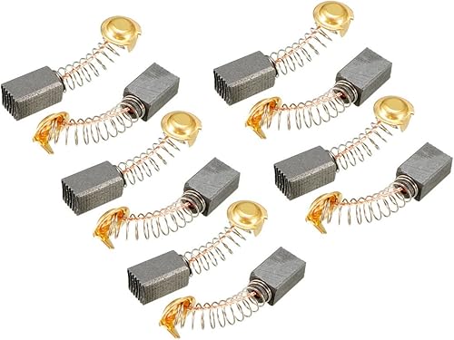 uxcell 10 cepillos de carbono, para motor eléctrico, 0.512 in x 0.295 in x 0.256 in, herramienta eléctrica, martillo giratorio, taladro, sierra