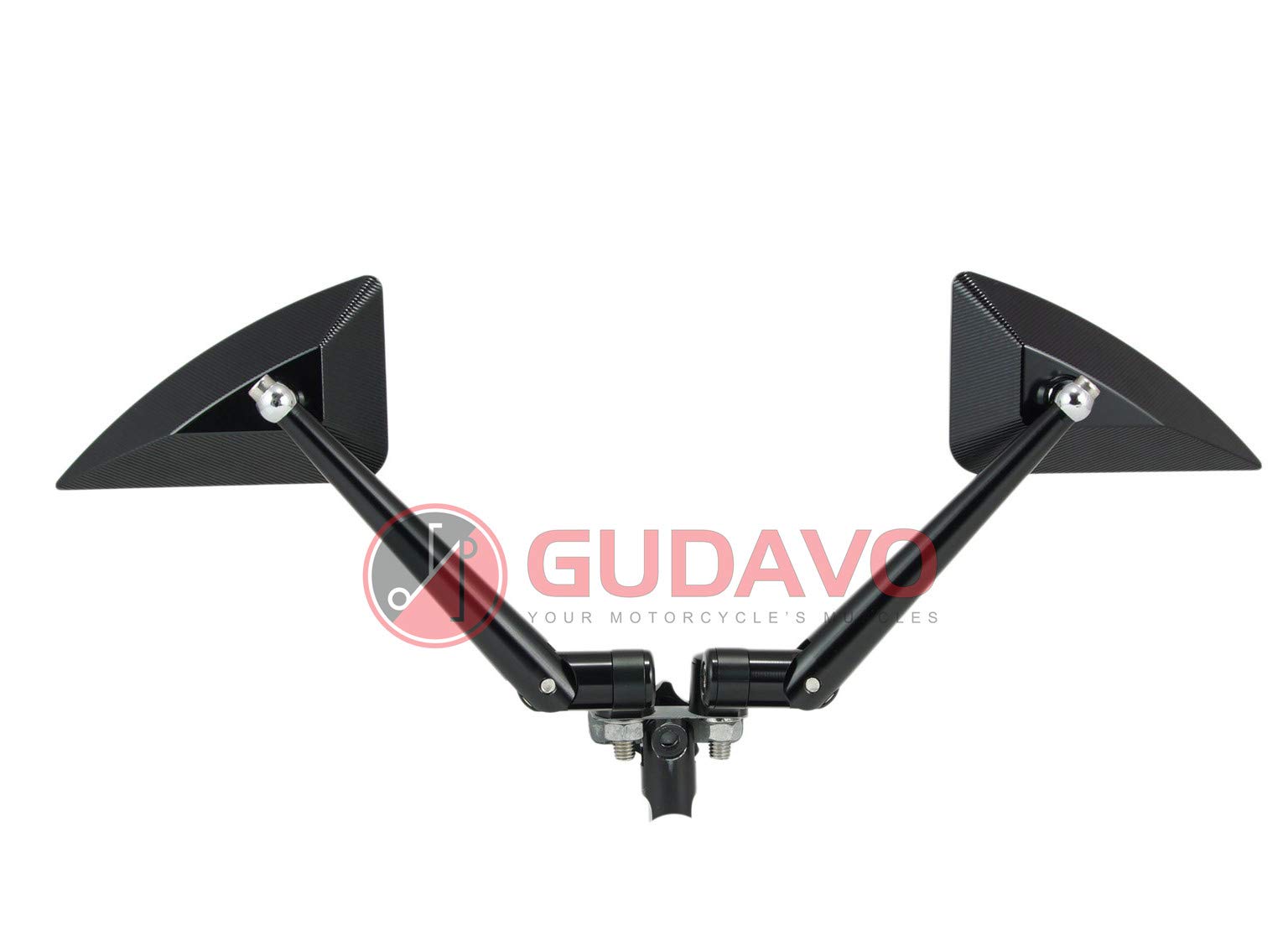 Amazon.com: Motorcycle Full Aluminum Triangle Rear View Side