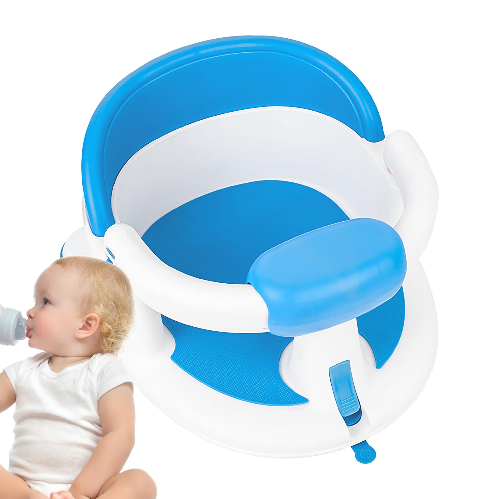 Asientos de baño para bebés sentados, siéntate el asiento de la bañera para