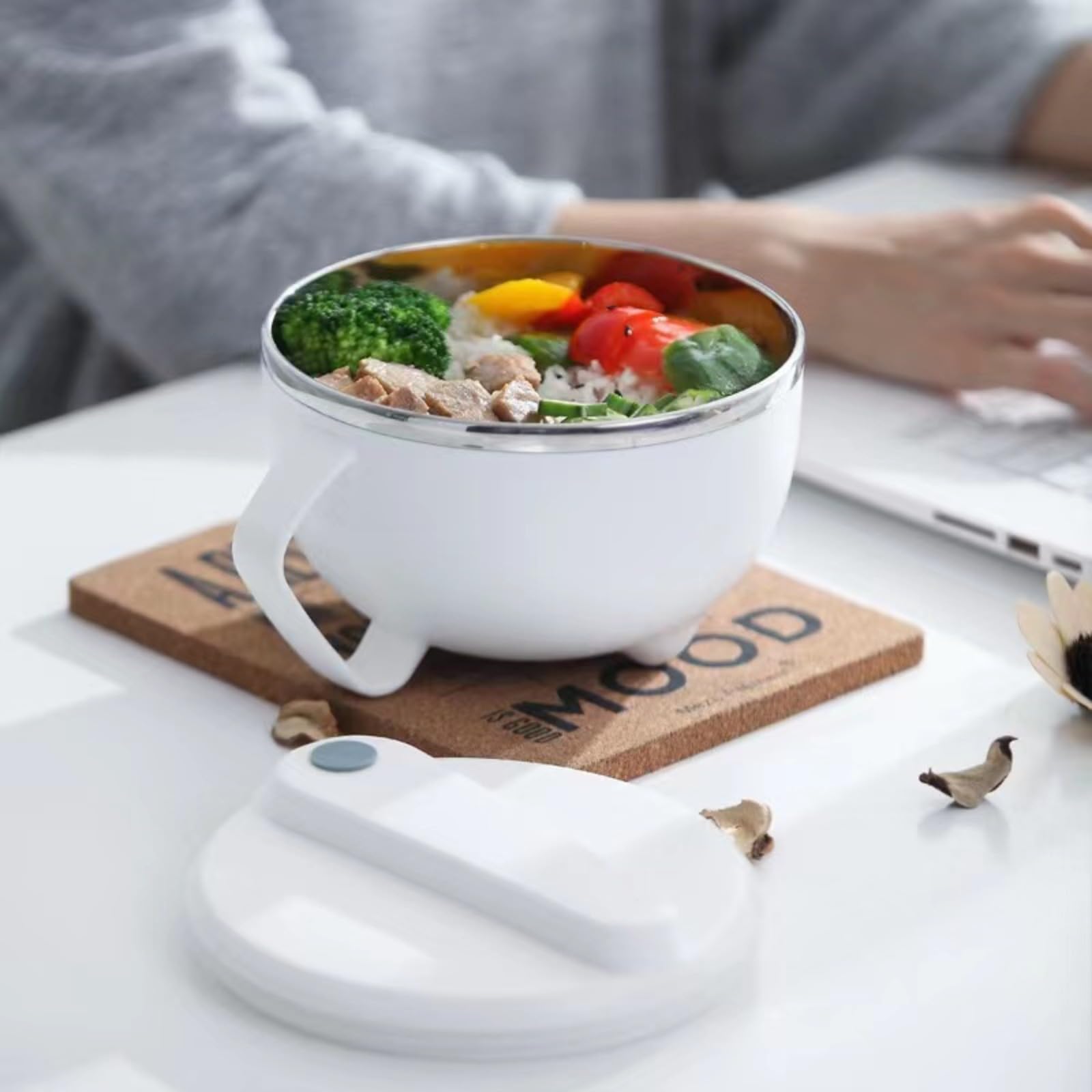 Amazon.co.jp: ラーメンどんぶり二 重構造ラーメン どんぶりお湯を注ぐ