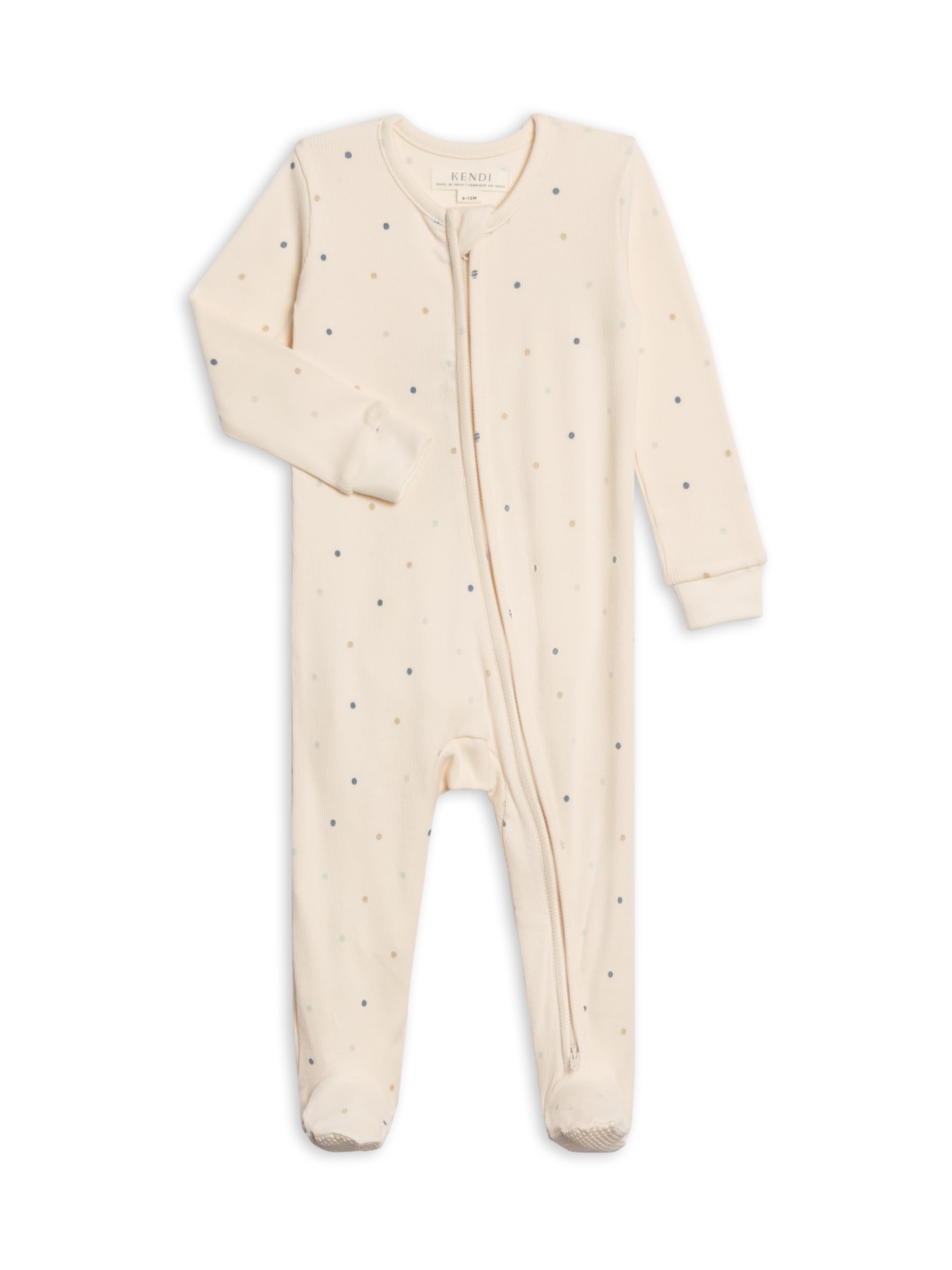 Colored Organics Baby Zip-Up Footed Sleeper with 2-Way Zipper - Organic Cotton Pajamas