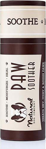 NaturalDog.com, ALIVIO PARA PATAS Orgánico, totalmente natural Para curar las patas lastimadas de los perros Barra de 2 onzas.
