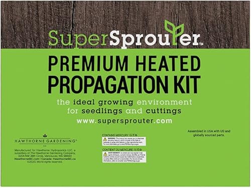 Miniatura 8 de Super Sprouter estación de propagación con bóveda de 7 pulgadas, Premium Propagation Kit con luz T5