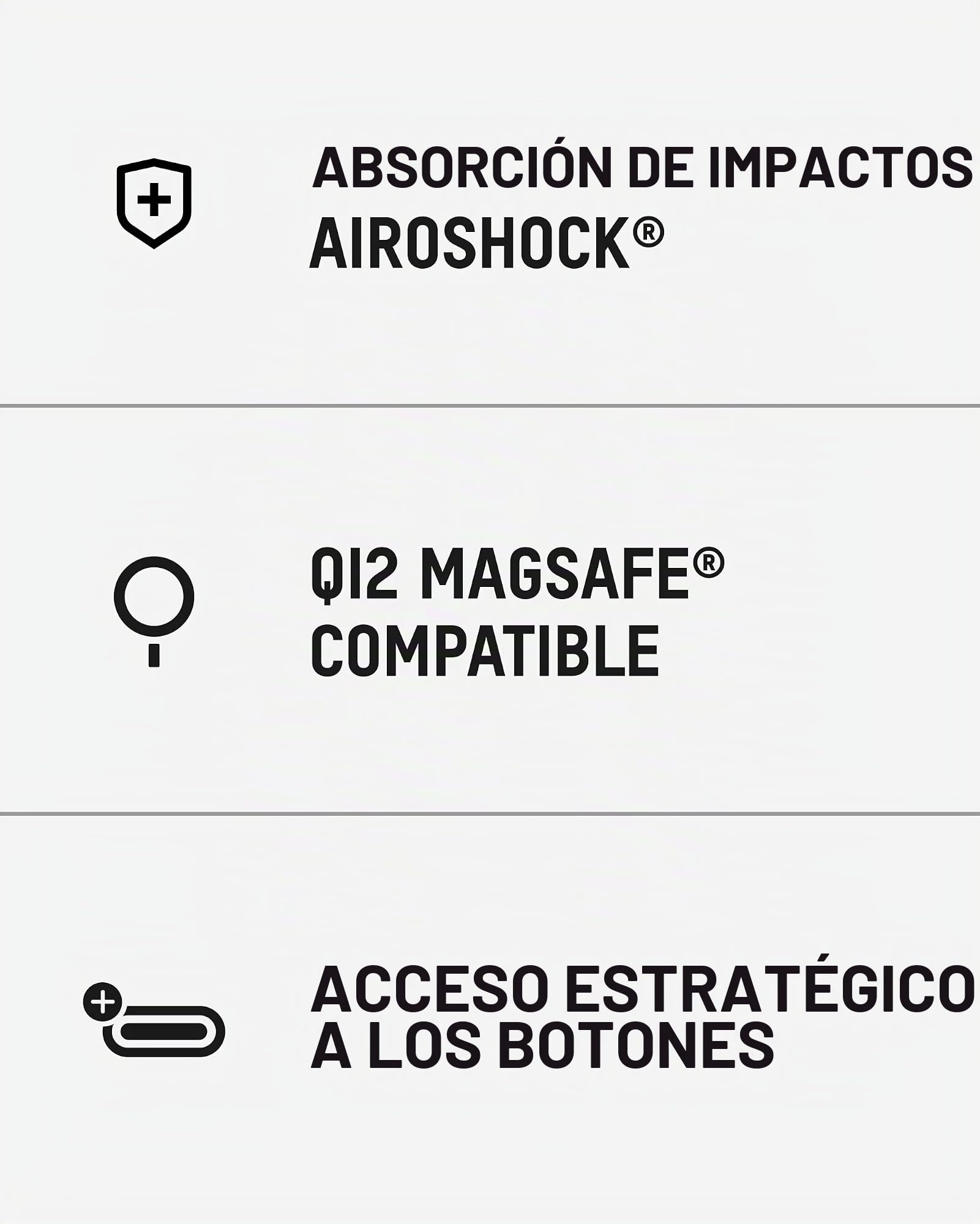 Mous para iPhone Air Limitless Funda, Compatible con MagSafe, Protección Completa de la Cámara, Resistente a Golpes, Piedra