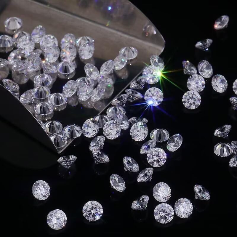 0.7-12mm High Clarity D Colorless Round Moissanite Diamond2