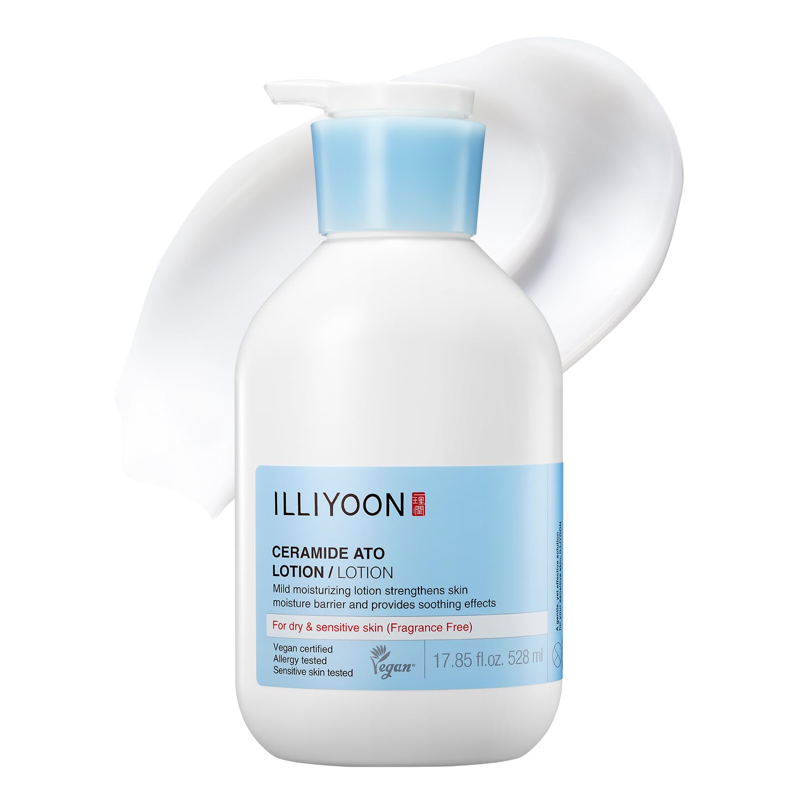 Ceramide Ato Lotion 528ml(17.85oz) | Daily Moisturizing Lotion for All Skin Types | Deep Moisturizing and Soothing Effect | Korean Skin Care