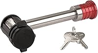 Master Lock 1469DAT Stainless Steel Barbell Hitch Pin Lock - 5/8in Receiver Lock for Heavy-Duty Trucks, Weatherproof Security