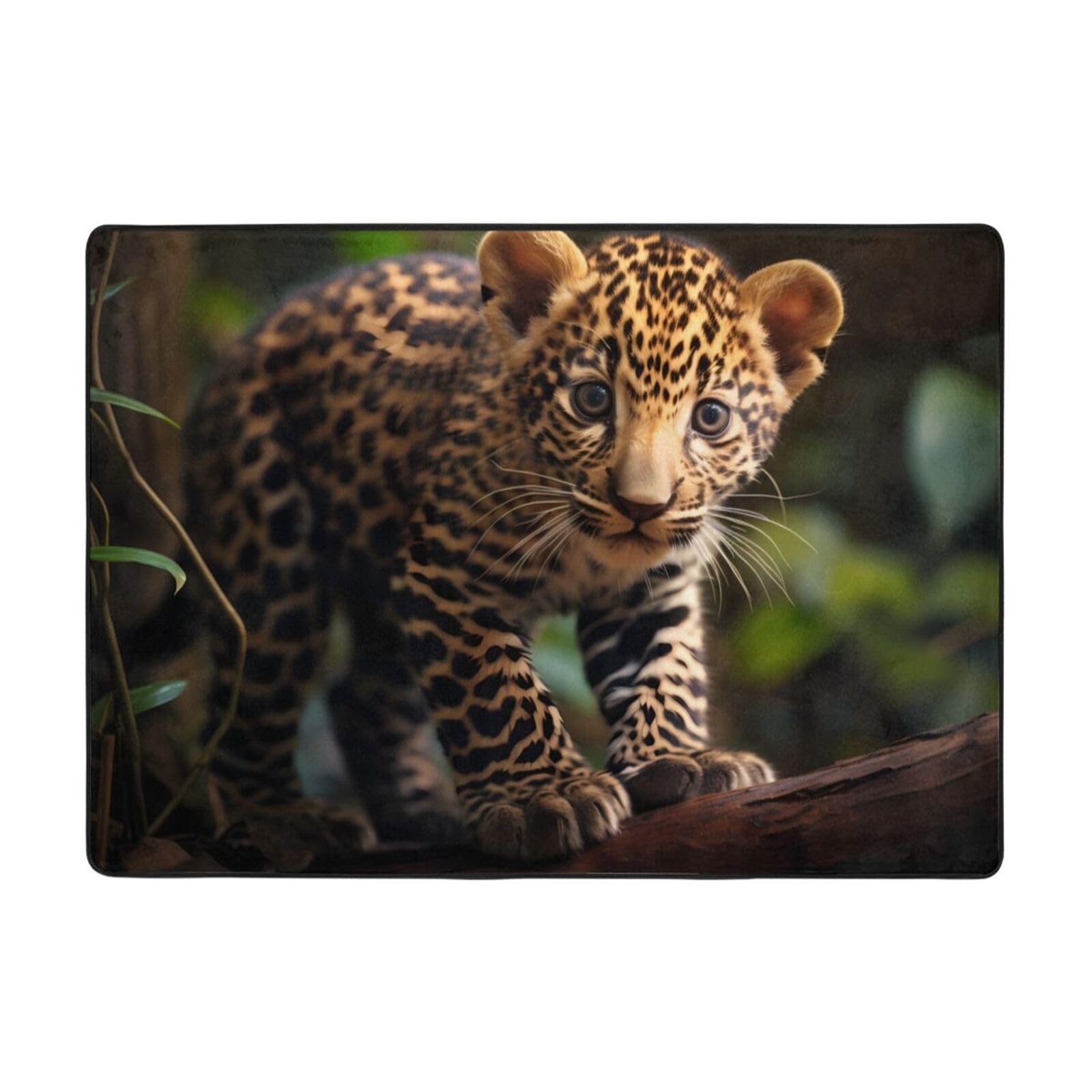 Tapis de sol doux bébé jaguar pour réchauffer l'ambiance du salon