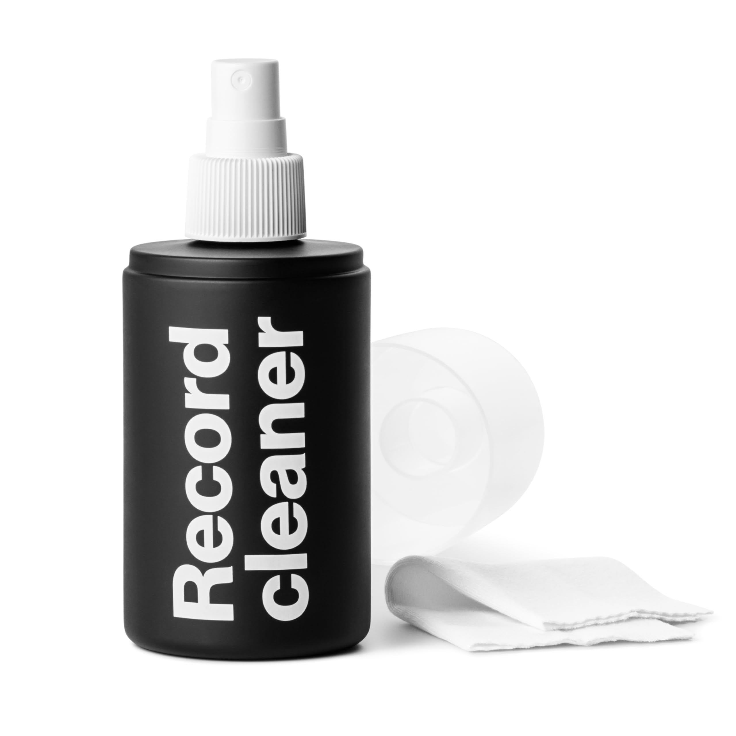 AM Clean Sound Vinyl Record Cleaner (200ml) - płyn do skutecznego czyszczenia płyt - środek czyszczący i antystatyczna ściereczka do delikatnej pielęgnacji płyt winylowych LP