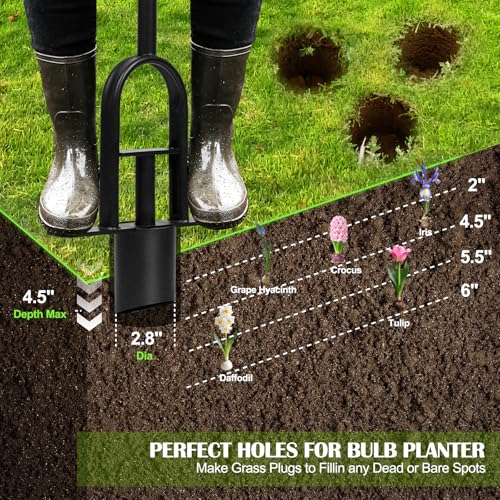 JYI&FORGE Herramienta para plantar bulbos 34 pulgadas miniatura 5