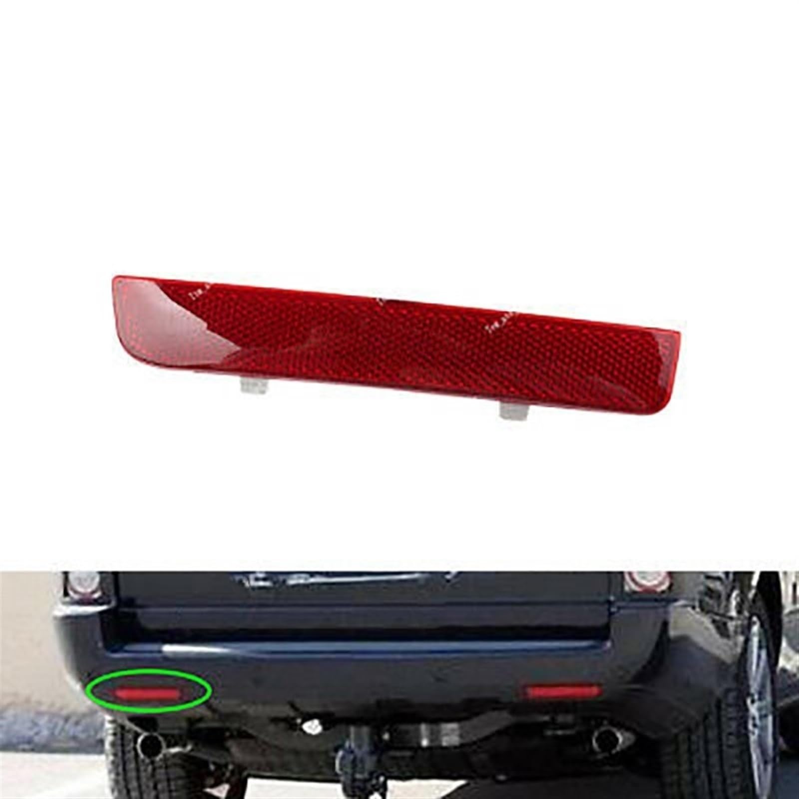 Lampada Fanale Posteriore Per Range Per Rover L322 2003-2012 Per Freelander 2 / LR2 2008-2013 1 paio di riflettori per paraurti posteriore auto LR006349 LR006348