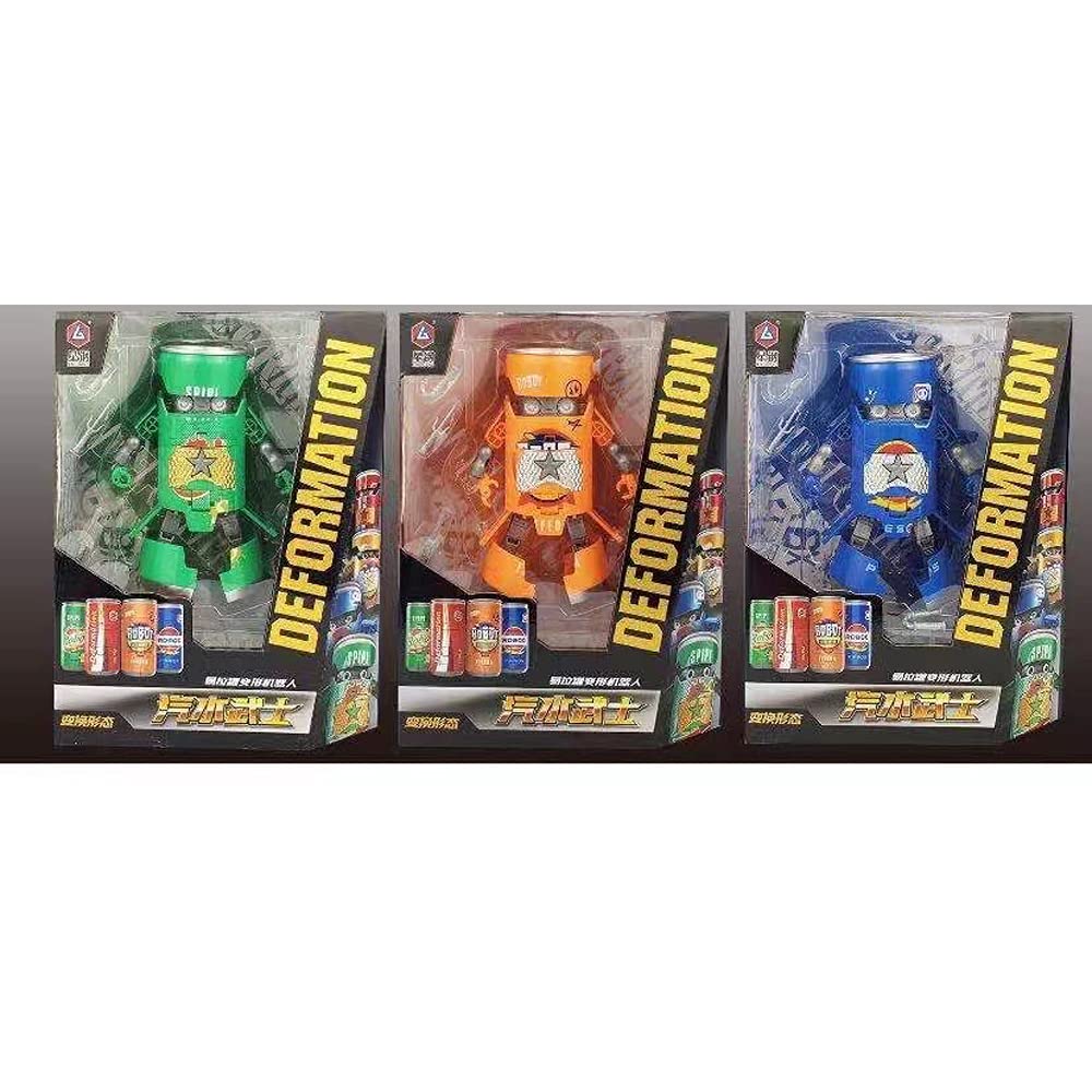 Amazon.co.jp: おもちゃ 変形ロボット XINGGANG TOYS 缶ドロイド 4体
