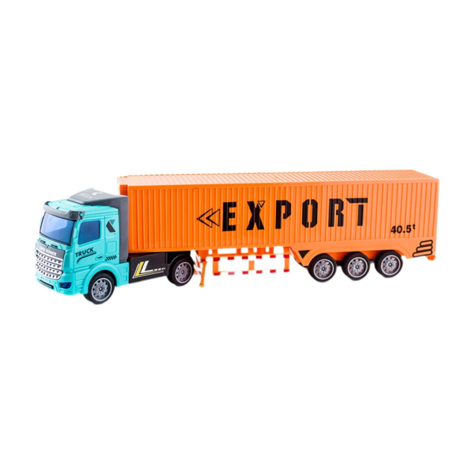 CoudarTitie Toy Lorry Model Heavy-duty Truck with Pull Back Mechanism Oil Tank Truck Dump Truck for Collection Indoor Outdoor Boys, Orange, 32cm