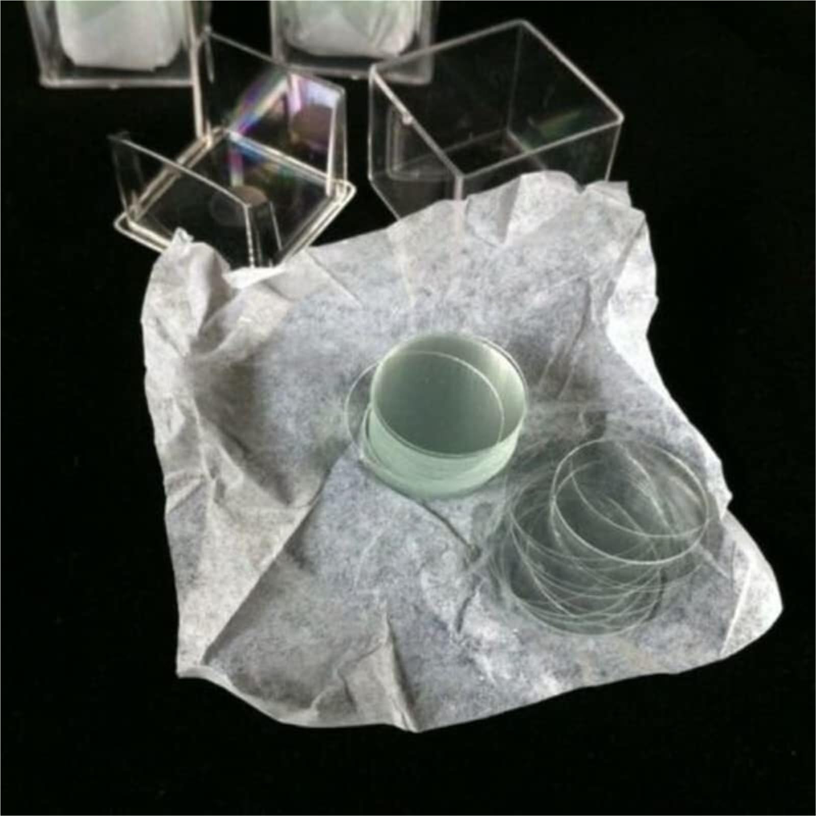 Accessori per microscopio vetrini in vetro per microscopio 12mm 13mm 14mm 15mm 16mm 18mm 19mm 20mm diametro coprivetrini rotondi in vetro per microscopio 100 pezzi(16mm)