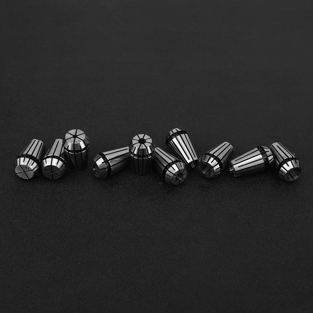 Juego De Pinzas De 10 Piezas, Pinza De Resorte ER16 Juego De Pinzas Para MáQuina De Grabado CNC, Portaherramientas De Torno De Pinza