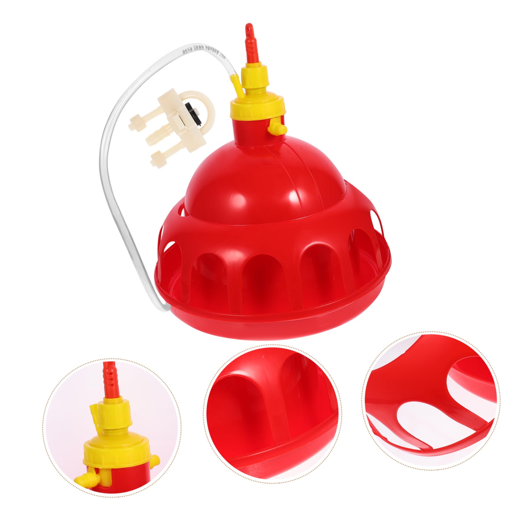 Yardwe Bebedero Automático Espesado para Aves De Corral Dispensador De Agua Fácil y Seguro para Gallinas y Codornices