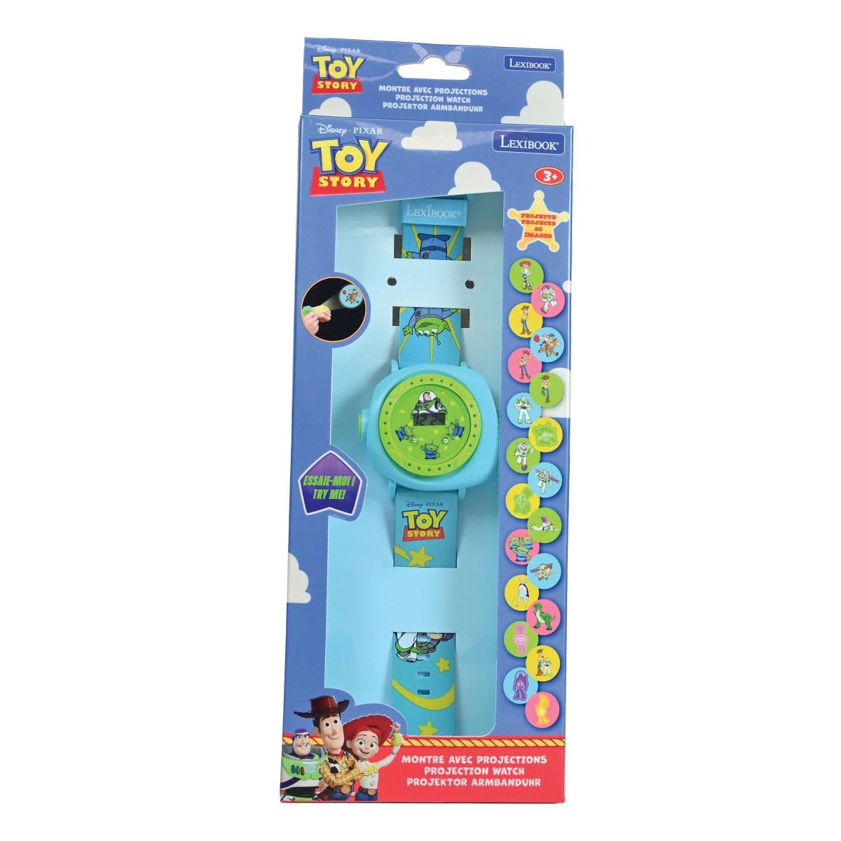 LEXIBOOK Disney Toy Story Reloj Digital Proyección 20 Imágenes DMW050TSLXB