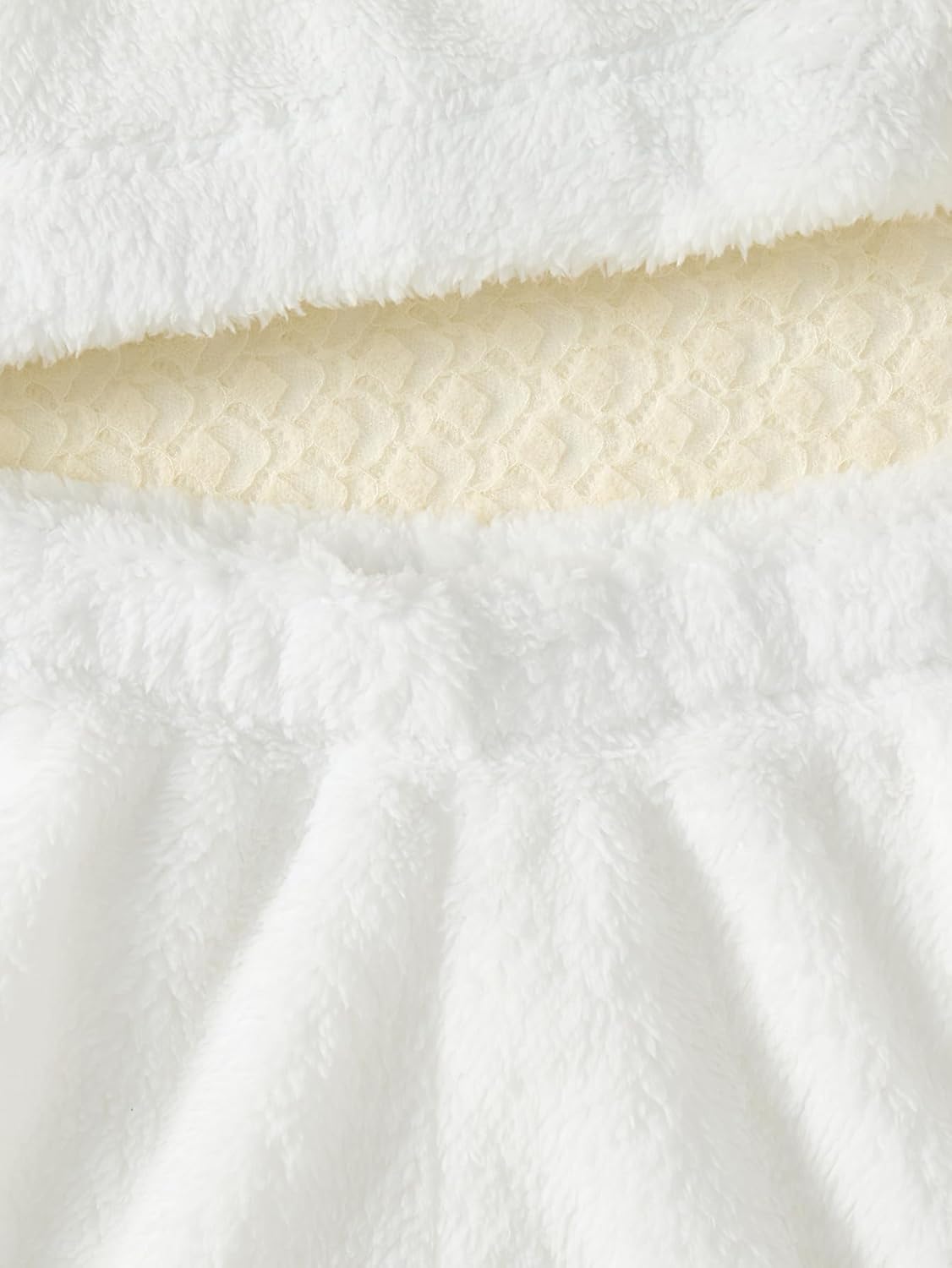 SEGT Women's Women's Fuzzy Pajama Set Crop Tank Top with Shorts Loungewear Comfortable Loungewear Fluffy Shorts Set - Image 6