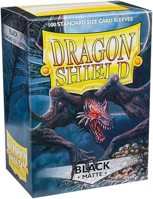 Dragon Shield 11002 Matte Standard Size Sleeves 100pk-Black