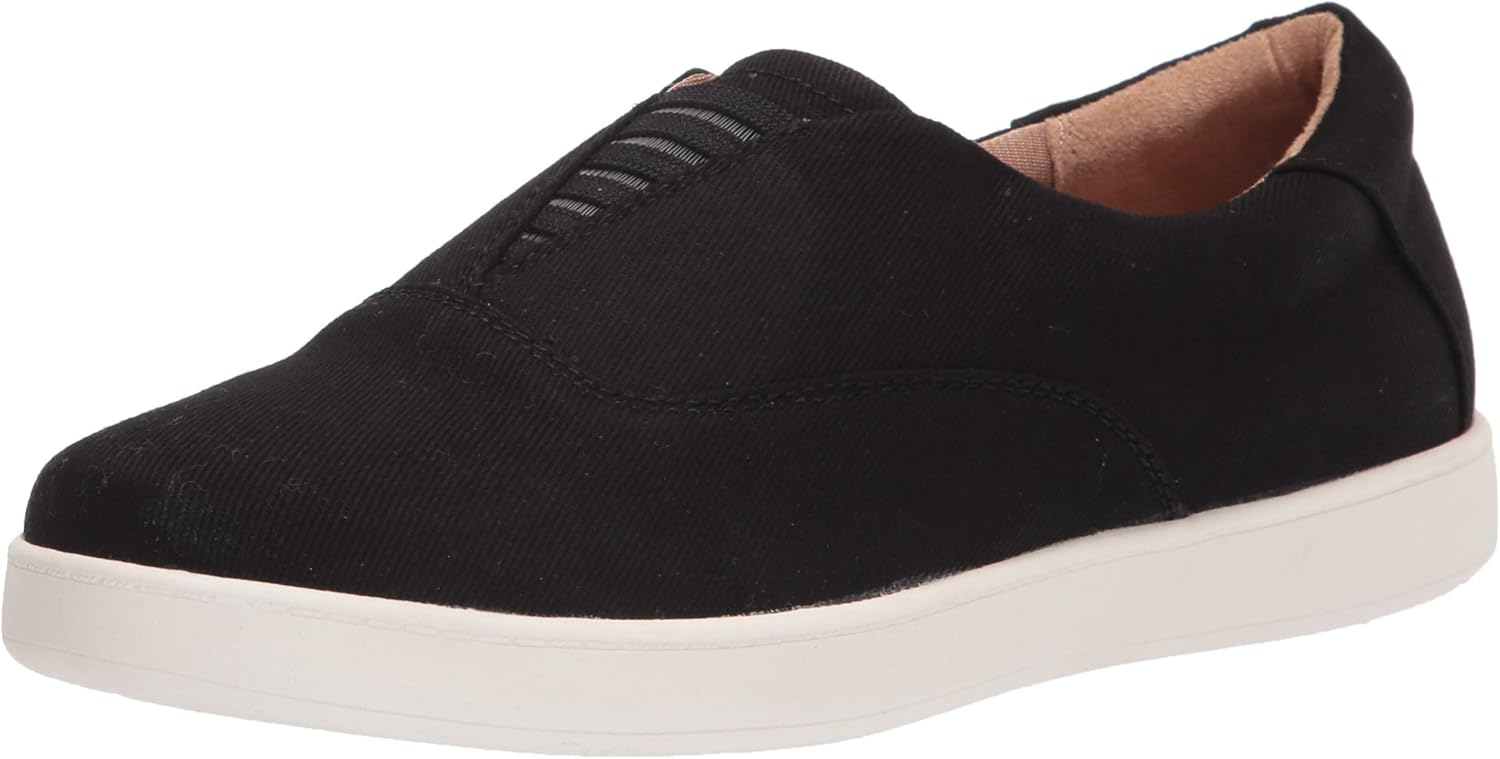 LifeStride Womens Emily Sneaker Black 5 M