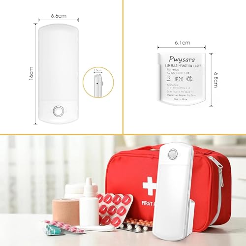 Miniatura 4 de Luz nocturna multifunción 3 en 1, luz LED de emergencia con sensor de movimiento para dormitorio, baño, pasillo, carga magnética inalámbrica