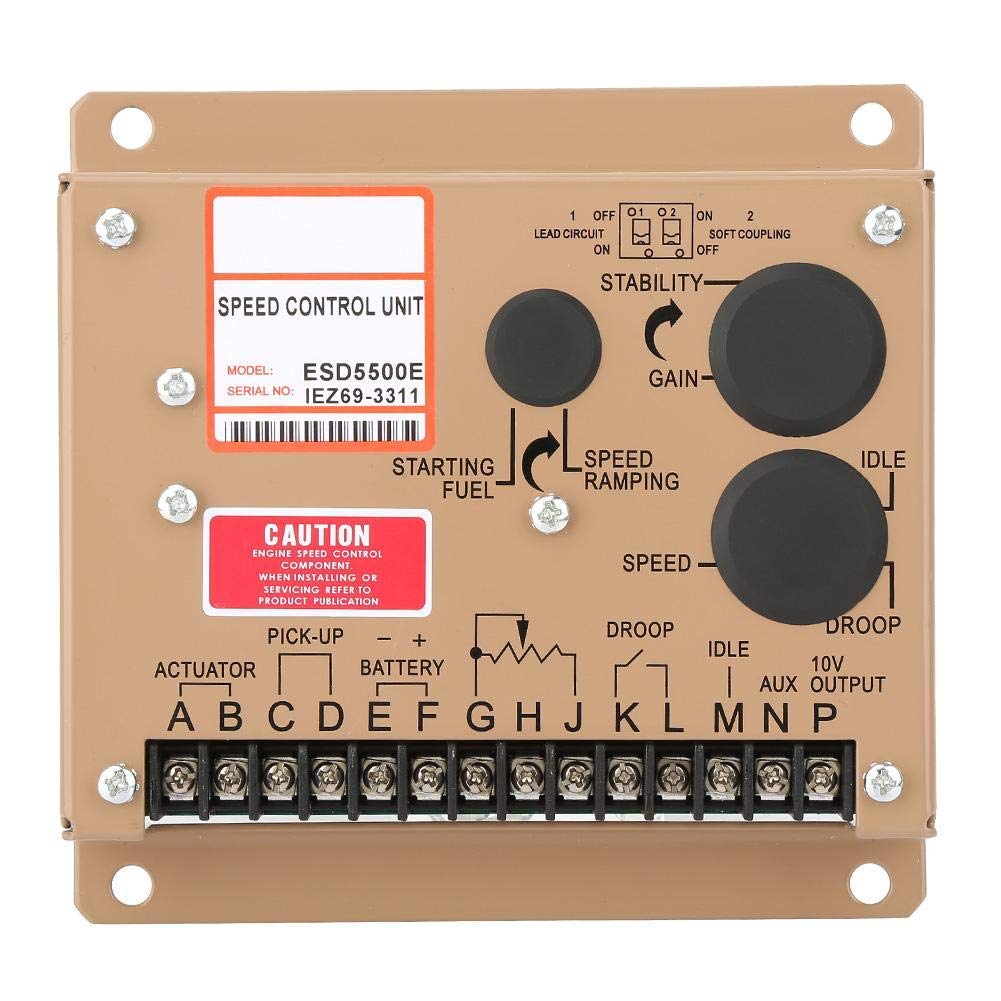 Regolatore di velocità del motore ESD5500E Pannello di controllo del generatore del regolatore elettronico del motore, 1KHz ~ 7.5KHz