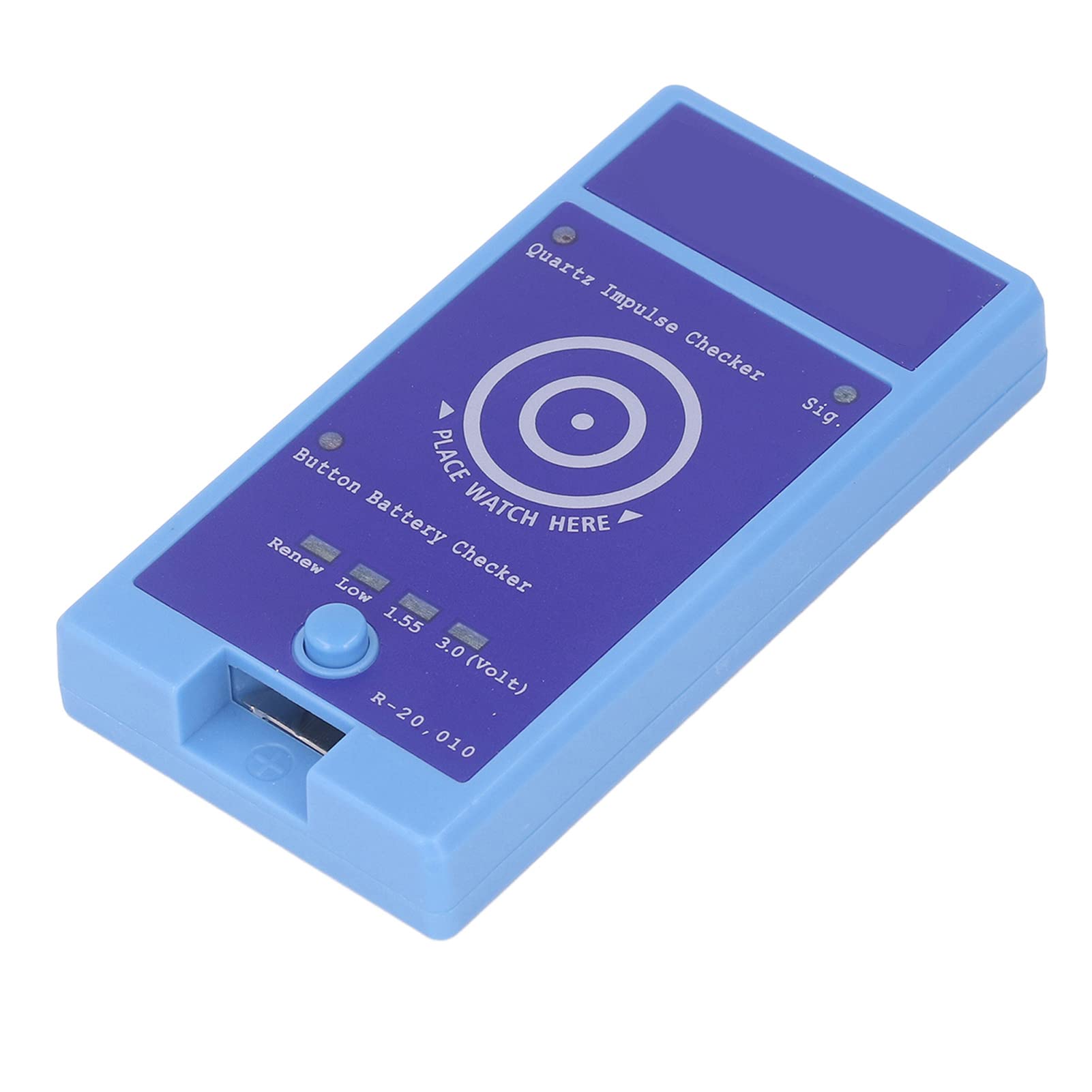 Hyuduo Detector de Reloj de Cuarzo Probador de Impulso de Cuarzo Portátil y Verificador de Batería de Botón Comprobador de Batería de Reloj Fácil de Transportar de Doble Propósito para Reparación