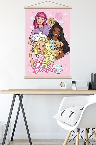 Miniatura 5 de Trends International Mattel Barbie - Bonito póster de pared, 22.375 x 34 pulgadas, paquete de impresión premium y colgador de madera de haya