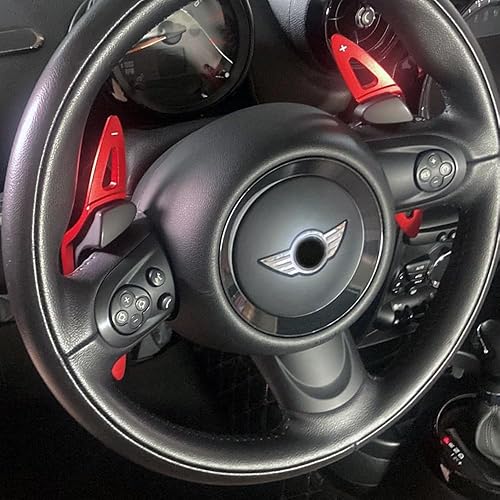 Miniatura 4 de HIBEYO Extensiones de palanca de cambios para MINI Cooper S JCW ONE R55 R56 R57 R58 R59 R60 R61 de metal para volante de paleta, accesorios de