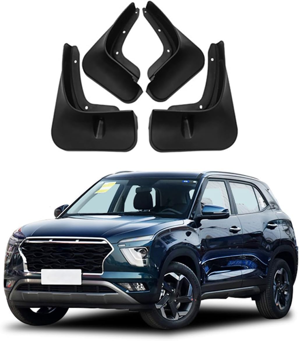 PLAKDFUU Car Mud Flaps for Hyundai Creta ix25 2014-2024, Styling Body Accessories Splash Guards Fender (Set of 4)