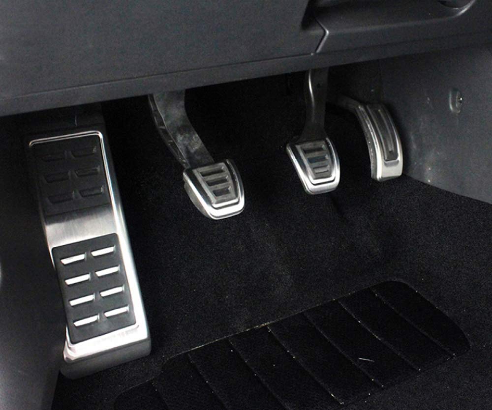 Pedaliera Auto,Pedali Auto Pedale del freno e della frizione Uso adatto per auto, per Passat B8, per Tiguan 17(3 Pcs AT With Rest)