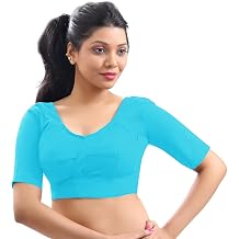 Indian Trendy Pure Cotton Blouse Top Shirt Wedding Choli Saree Skirt Bollywood Indian